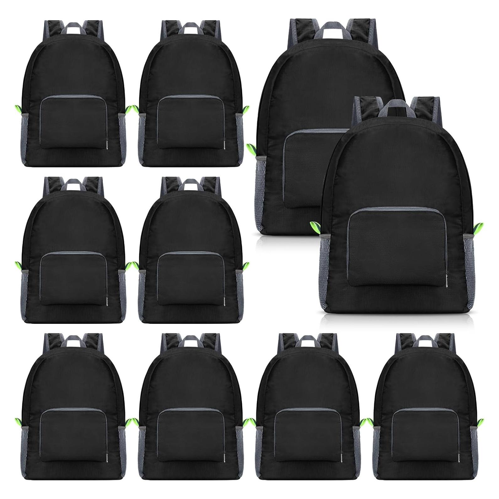 Mochilas ligeras Jexine 10 Pcs 41.91 cm Negro para Adultos