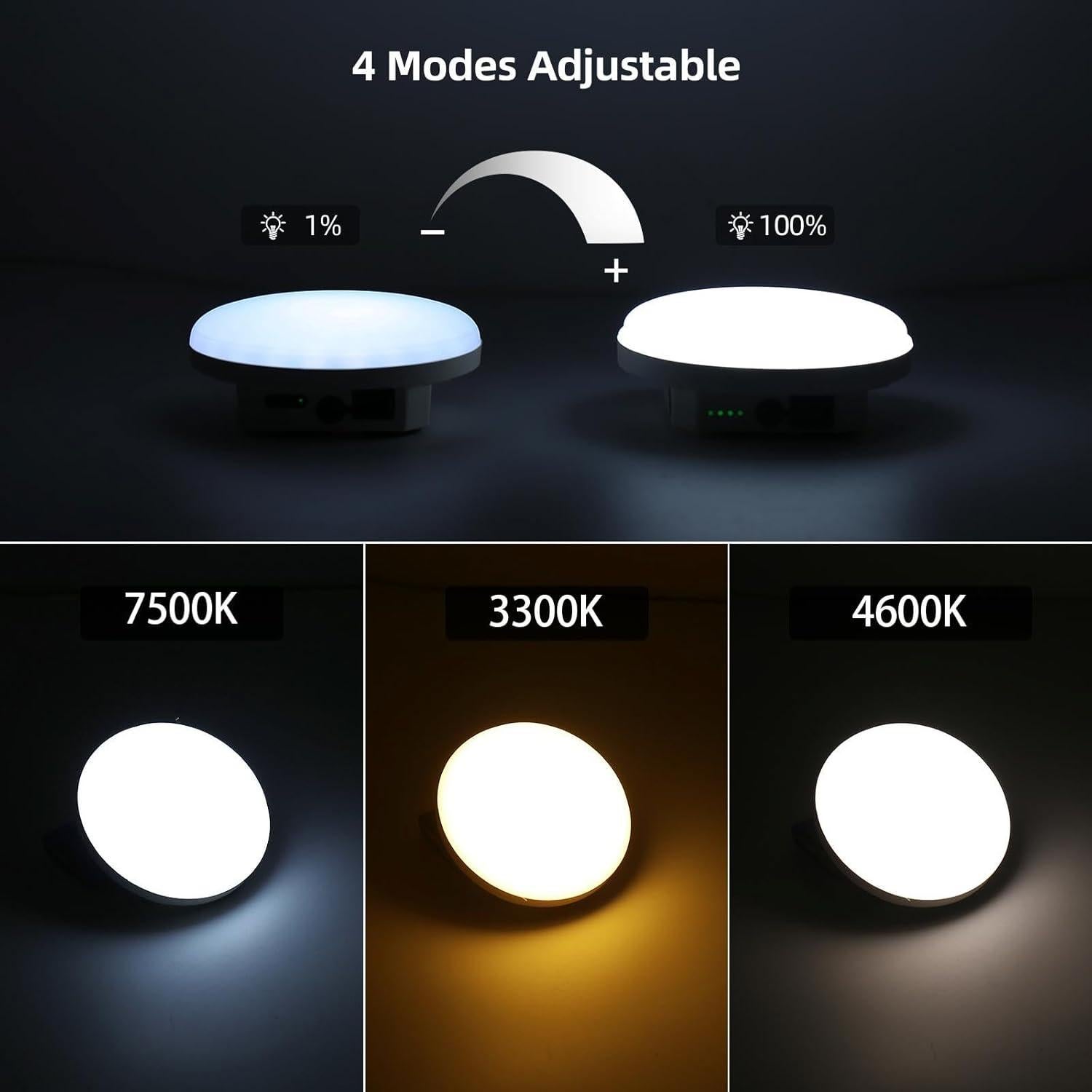 Linterna de Camping LED Amkulop 30W Pro Blanca Recargable