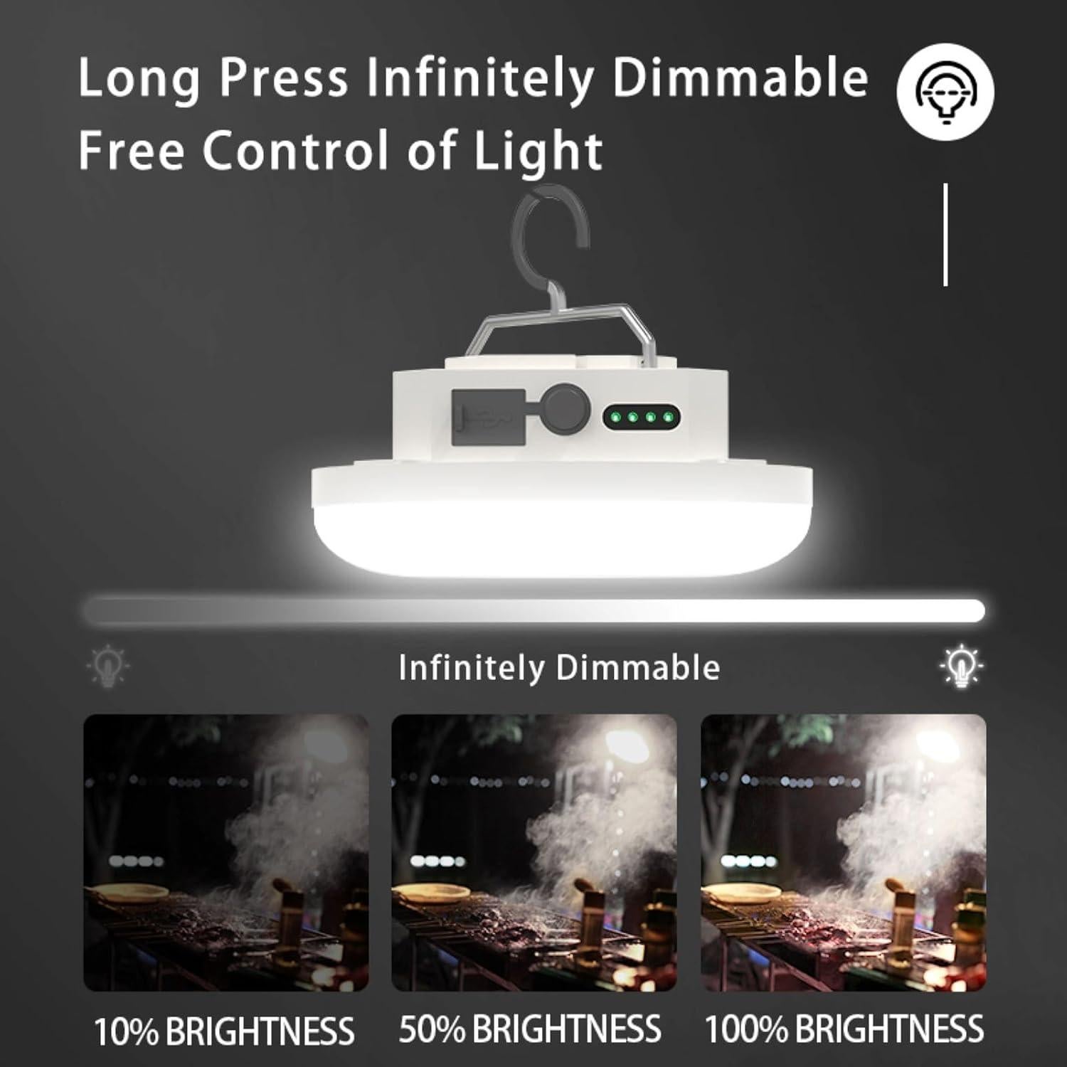 Linterna de Camping LED Amkulop 30W Pro Blanca Recargable