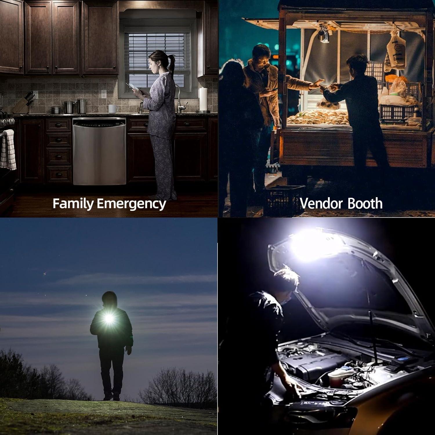 Linterna de Camping LED Amkulop 30W Pro Blanca Recargable