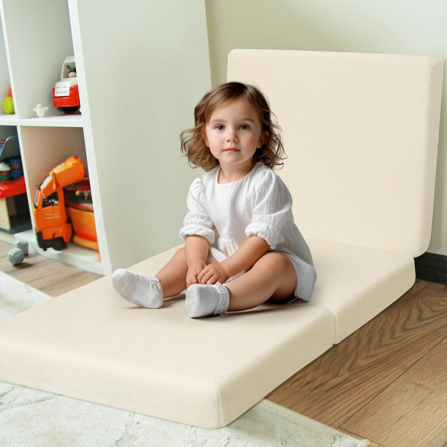 Colchón Plegable para Niños MeMoreCool 145x56 cm Beige