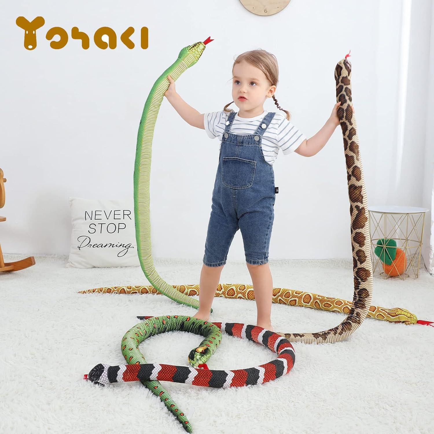 Juguete de Peluche Serpiente YOHAKI 150 cm Suave y Realista