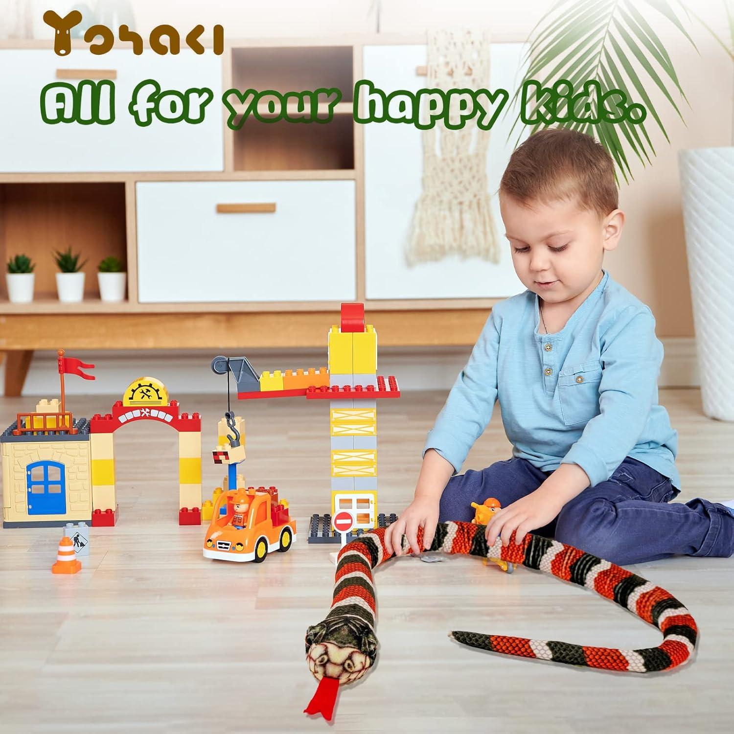 Juguete de Peluche Serpiente YOHAKI 150 cm Suave y Realista