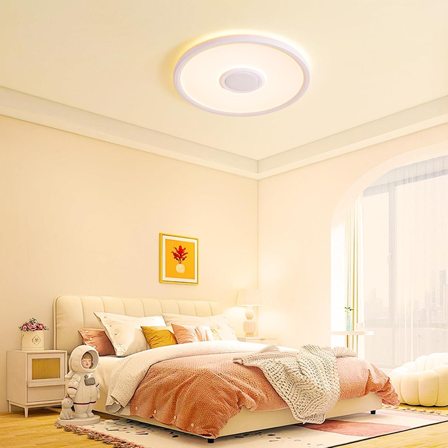 Luz de Techo LED RGB UprizeP 24W con Altavoz Bluetooth