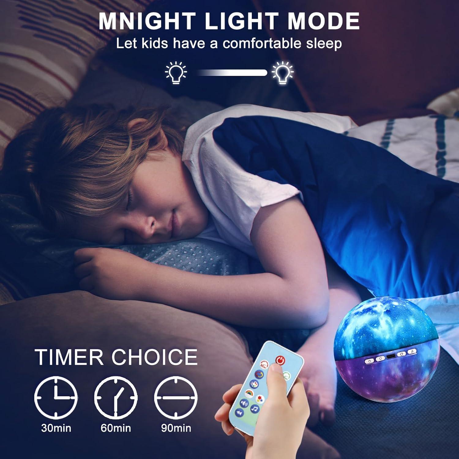 Proyector de Estrellas BAISIQI Luz Nocturna 54 Modos