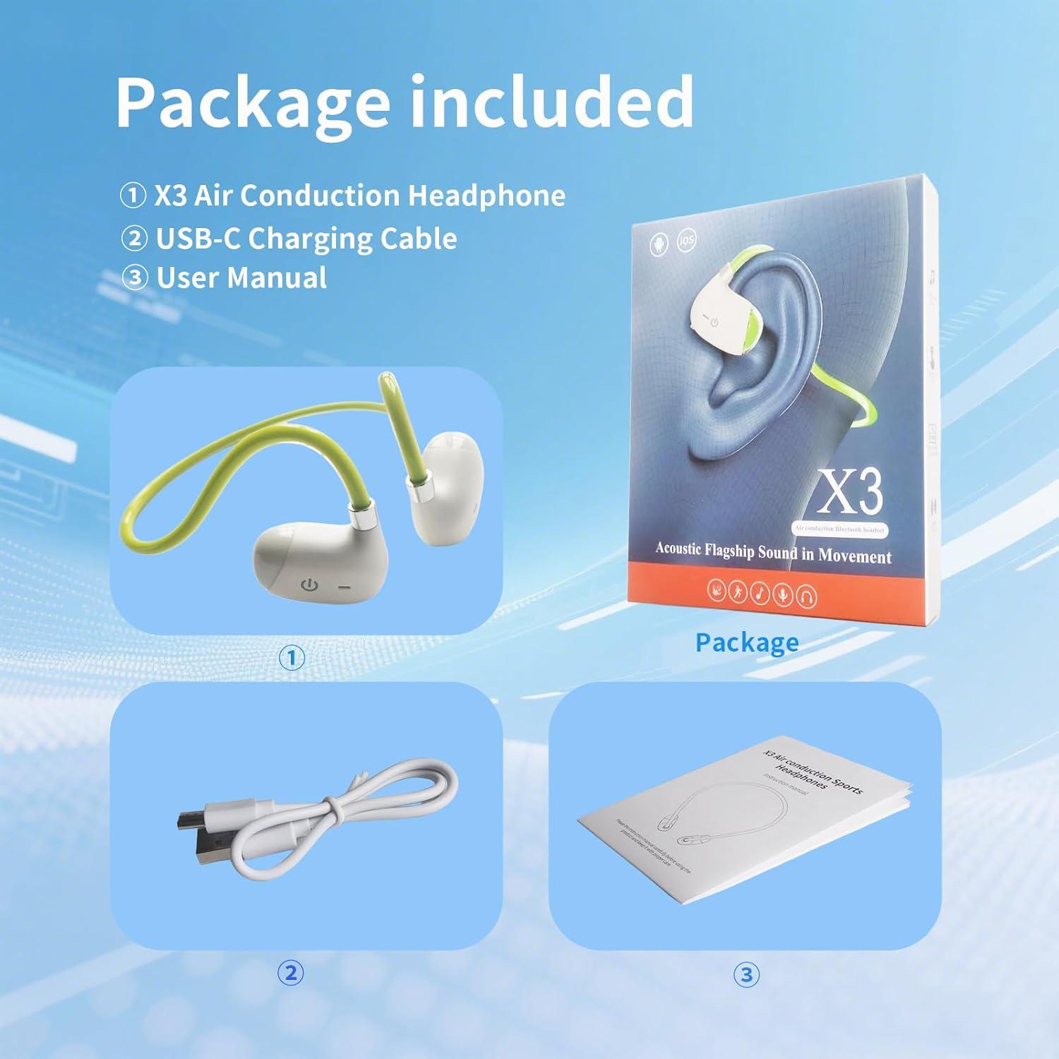 Auriculares Inalámbricos EJEAS X3 con Luz LED y Resistencia al Agua