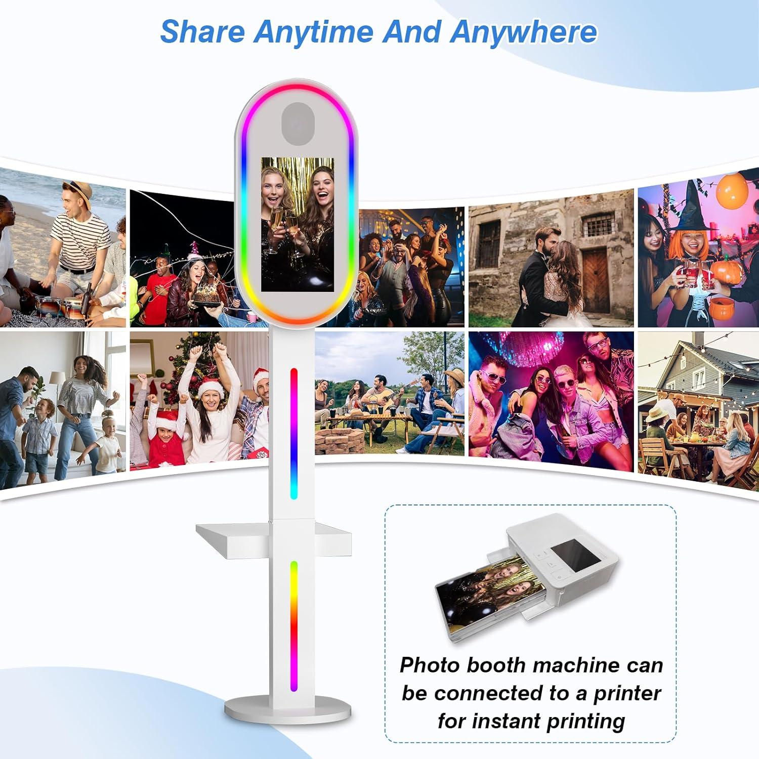 Cabina de Fotos Espejo DSLR Enwozp 15.6" con Impresora