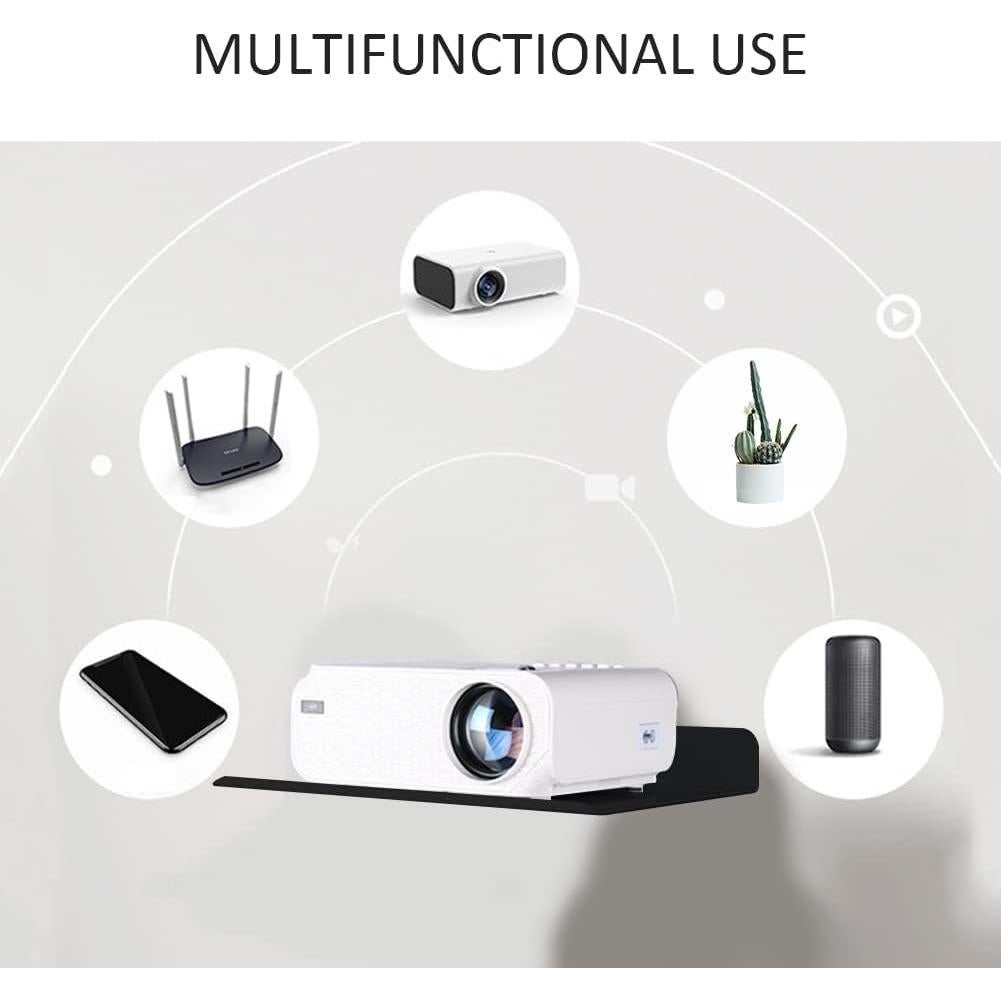 Estante Flotante OLizee 14x12 cm para Monitor y WiFi