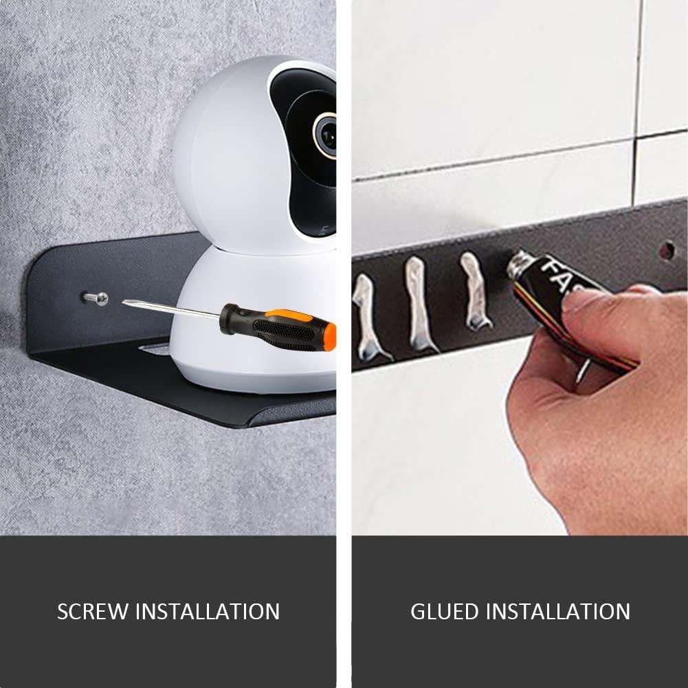 Estante Flotante OLizee 14x12 cm para Monitor y WiFi