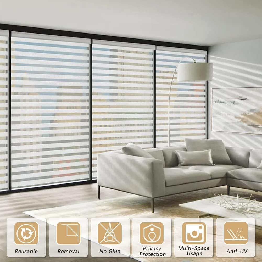 Película Decorativa de Ventana Qualsen 30x120 cm Rayas