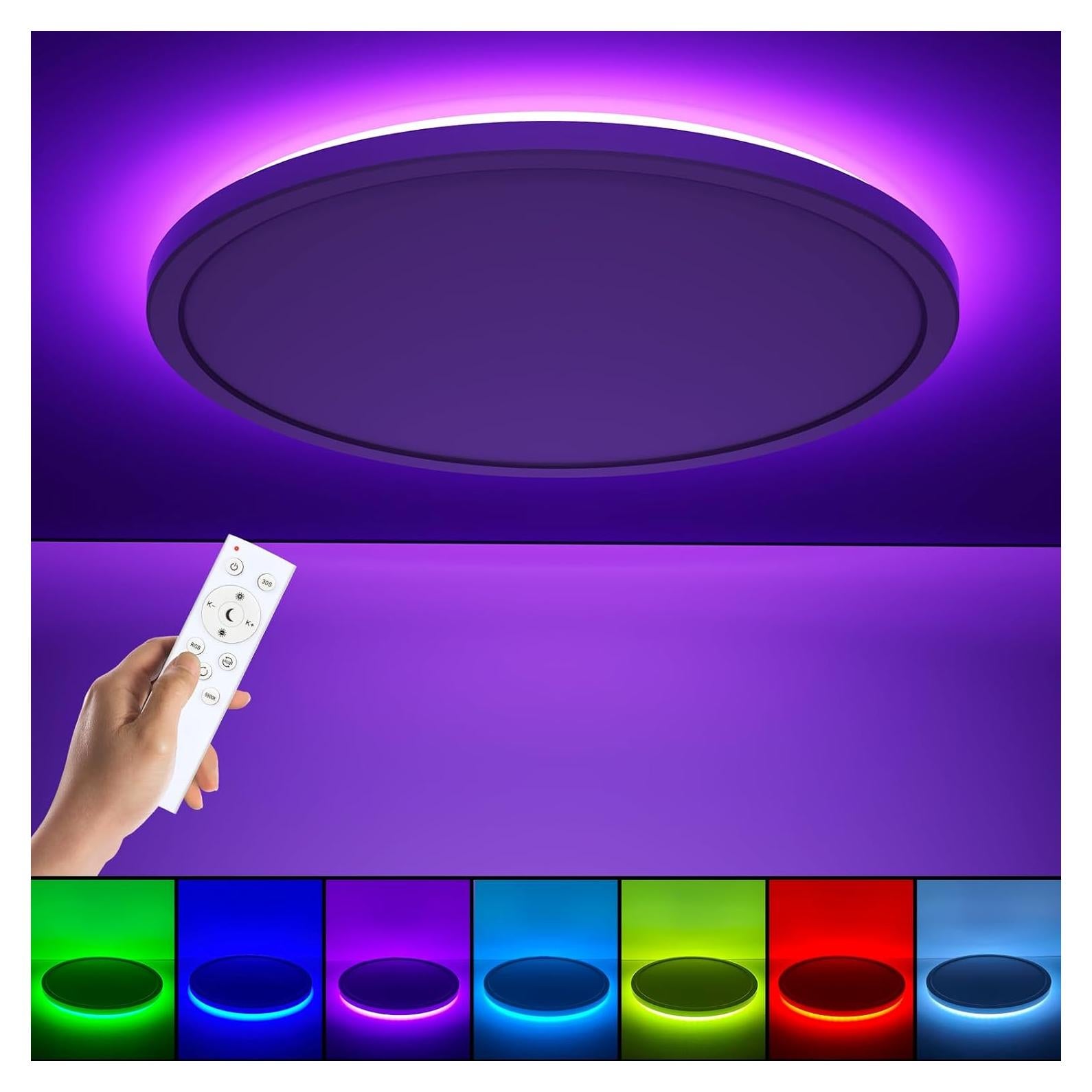 Luz de Techo LED RGB Annaror 30,48 cm Regulable 24W