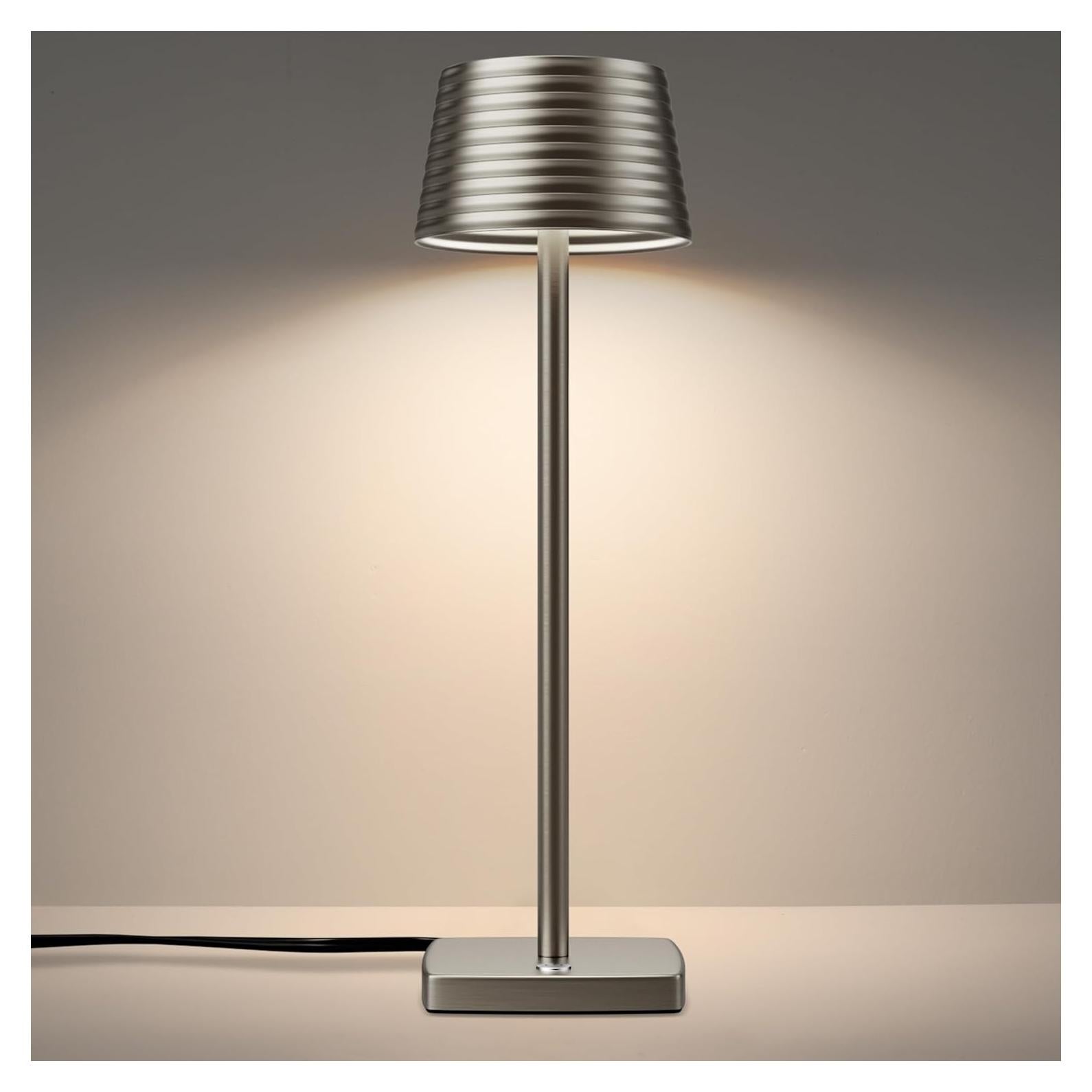 Lámpara de Mesa LED YHT S816B Cromo Regulable 2 Brillos