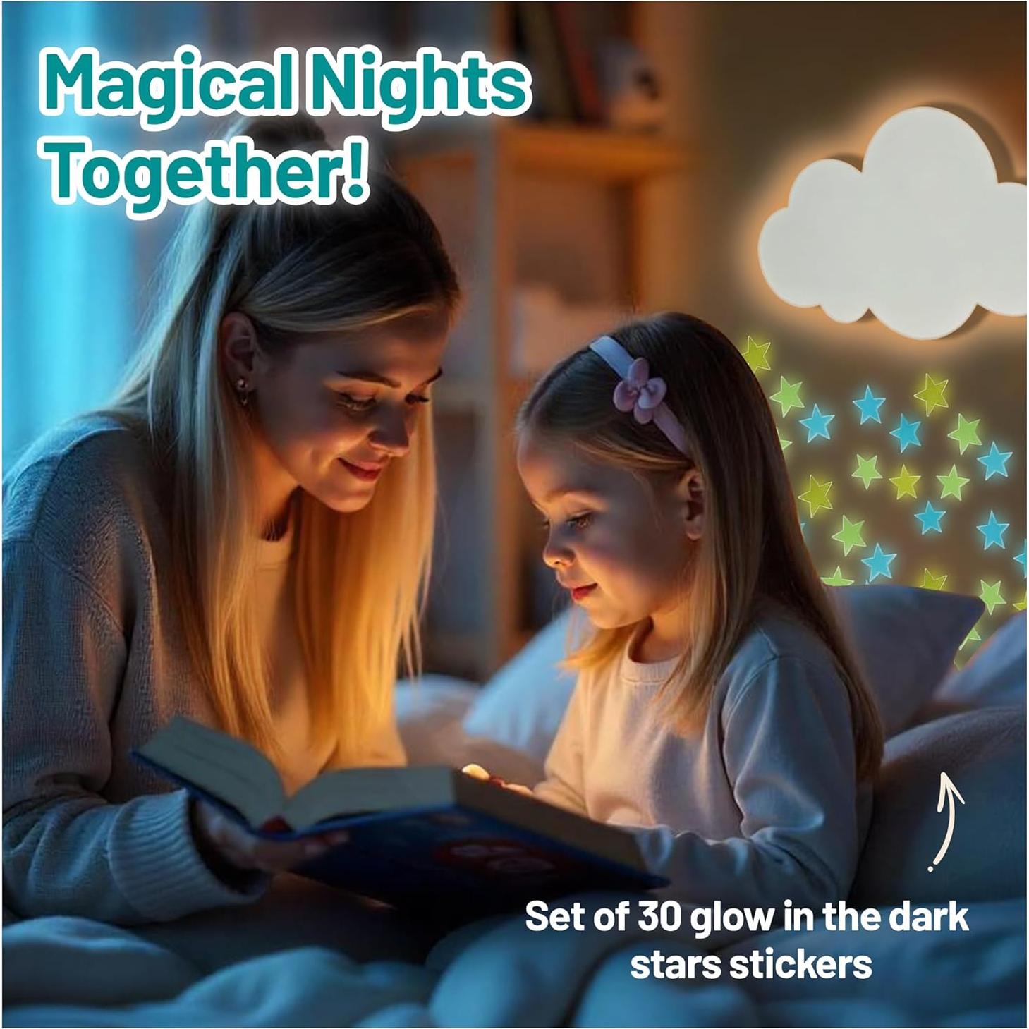 Lámpara Nublada Bazenti - Luz Nocturna Recargable para Niños