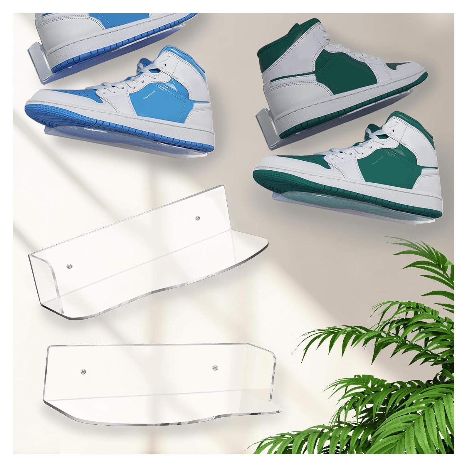 Exhibidor de Zapatos Acrílico Lixeszt Montado en Pared 1 Pcs