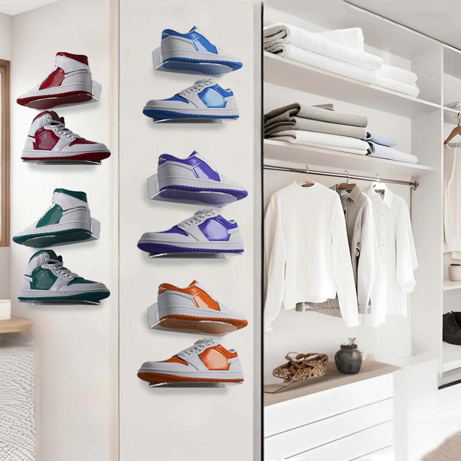 Exhibidor de Zapatos Acrílico Lixeszt Montado en Pared 1 Pcs