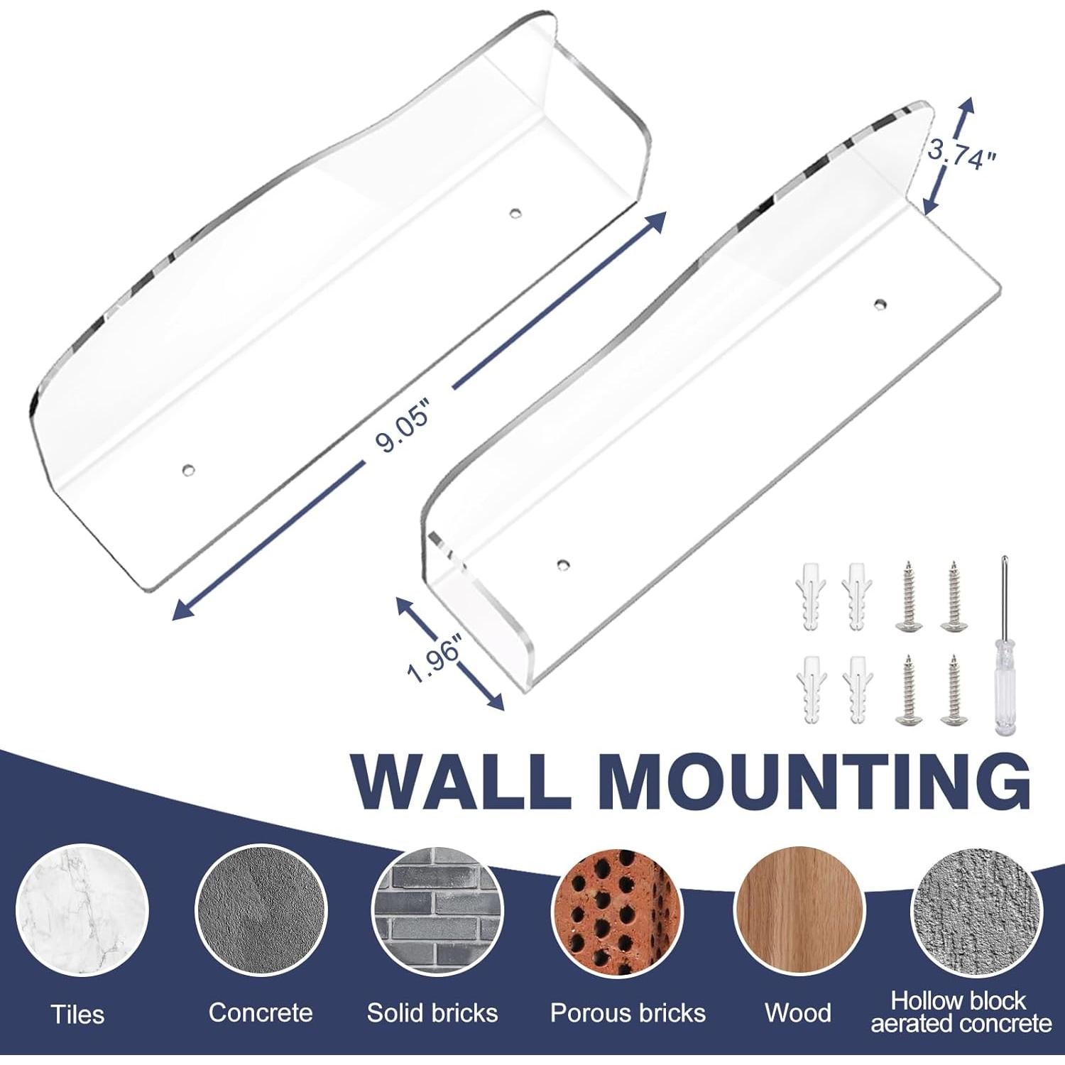 Exhibidor de Zapatos Acrílico Lixeszt Montado en Pared 1 Pcs