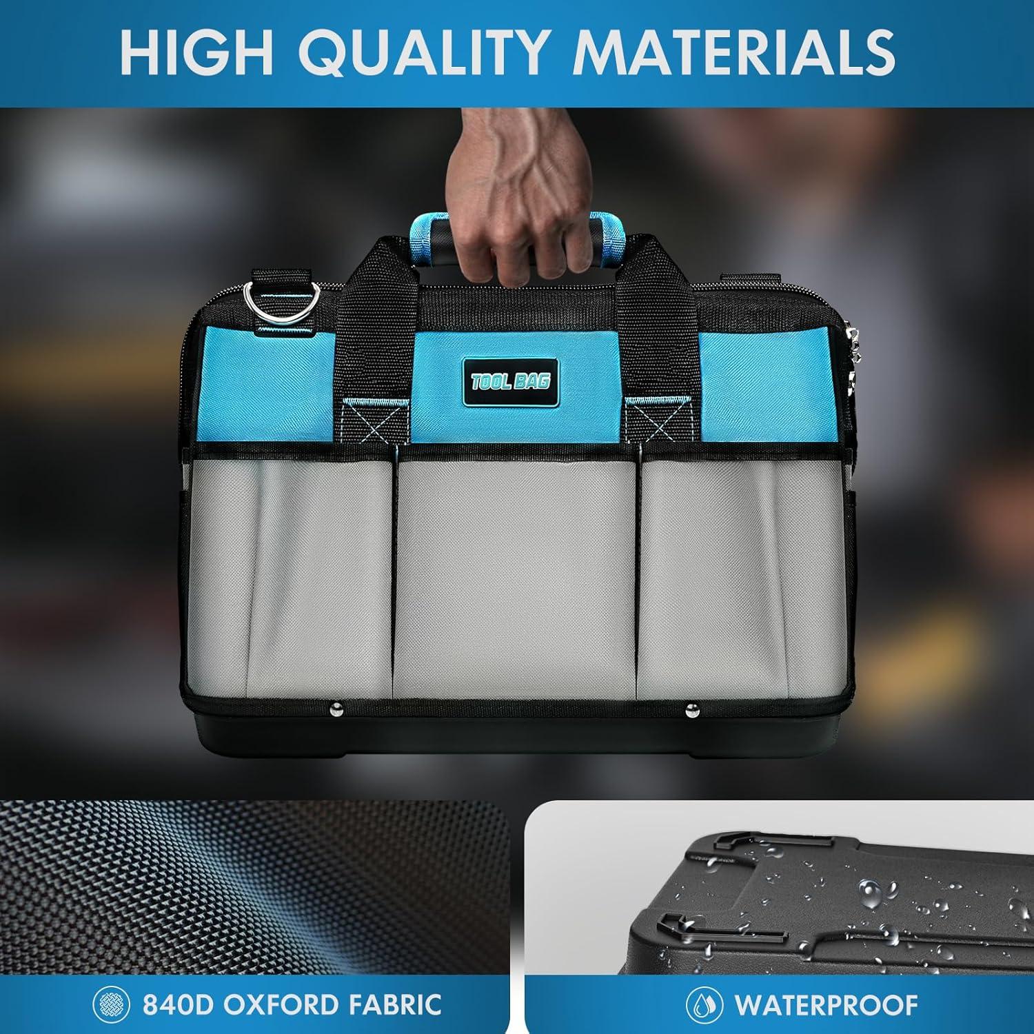 Bolsa de Herramientas 40 cm PREMJIN Azul con 23 Compartimentos