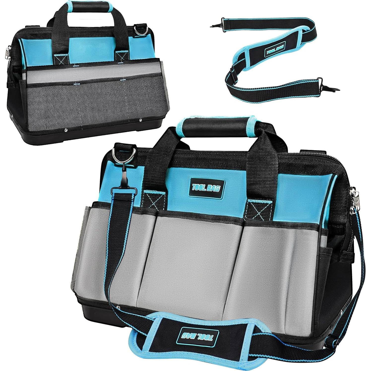 Bolsa de Herramientas 40 cm PREMJIN Azul con 23 Compartimentos