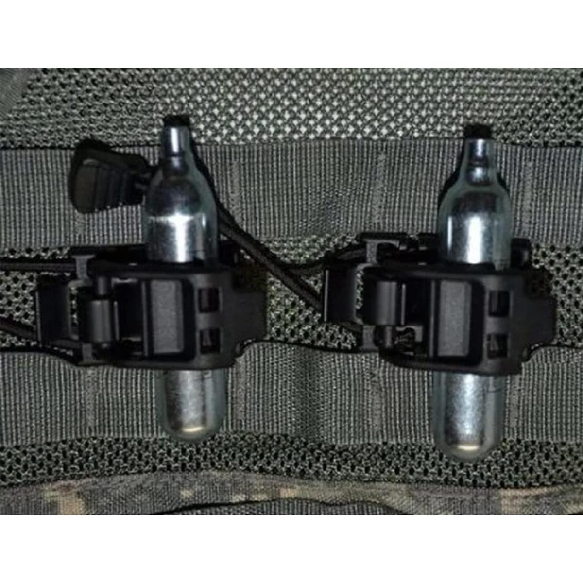 Clips Molle Tácticos AZB - 4 Piezas Nylon Negro