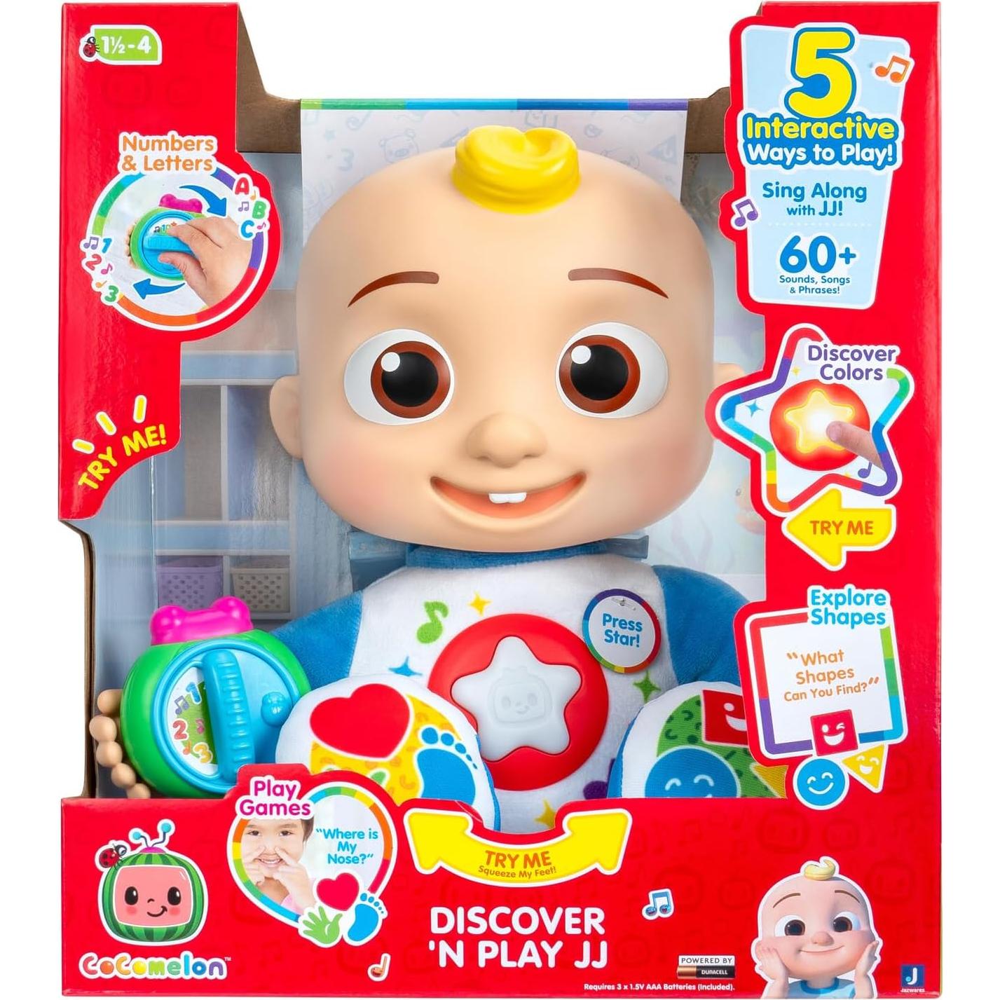 Muñeco CoComelon JJ 25,4 cm - Aprende Colores y Números