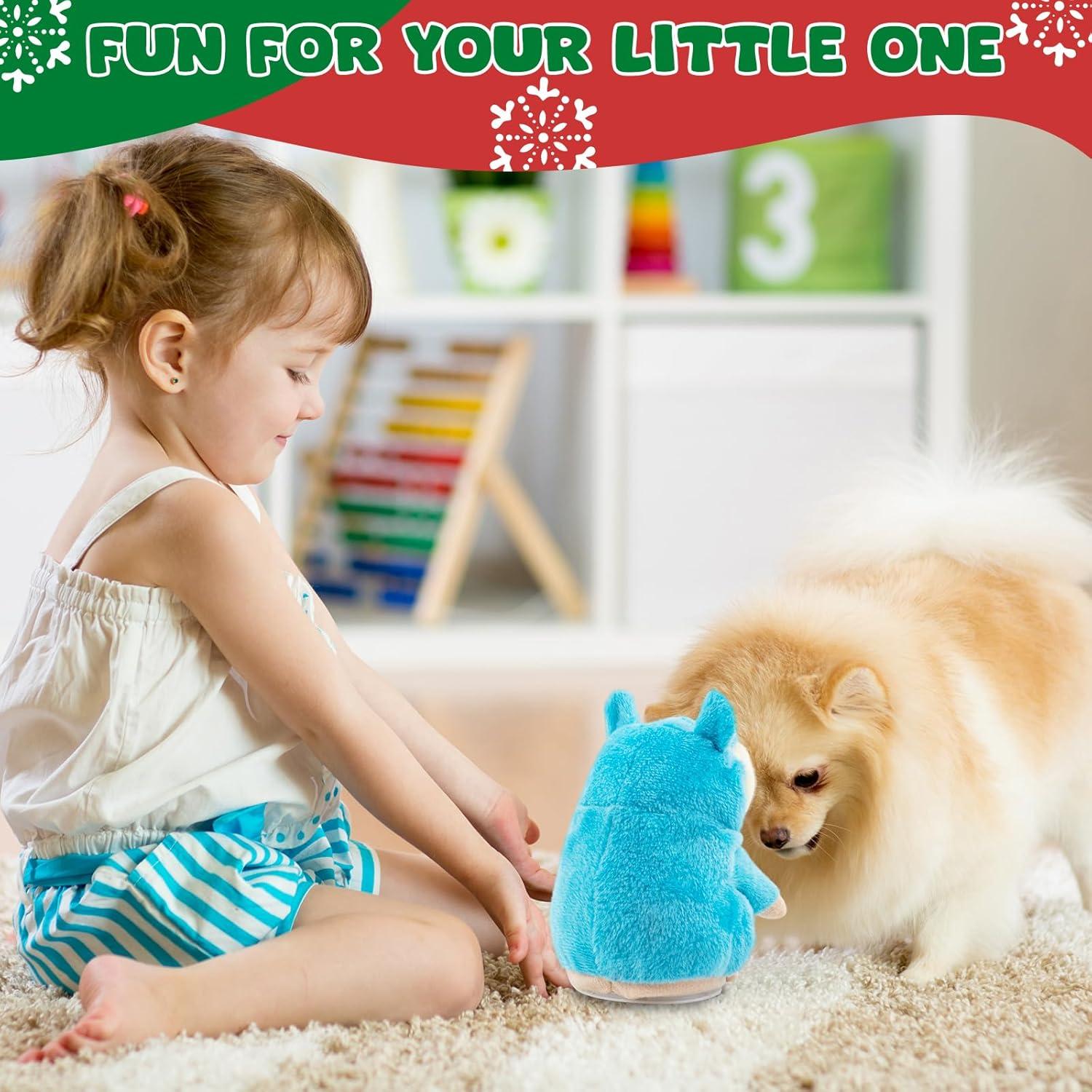 Hamster Hablante Qrooper Azul Claro, Juguete Interactivo 3+