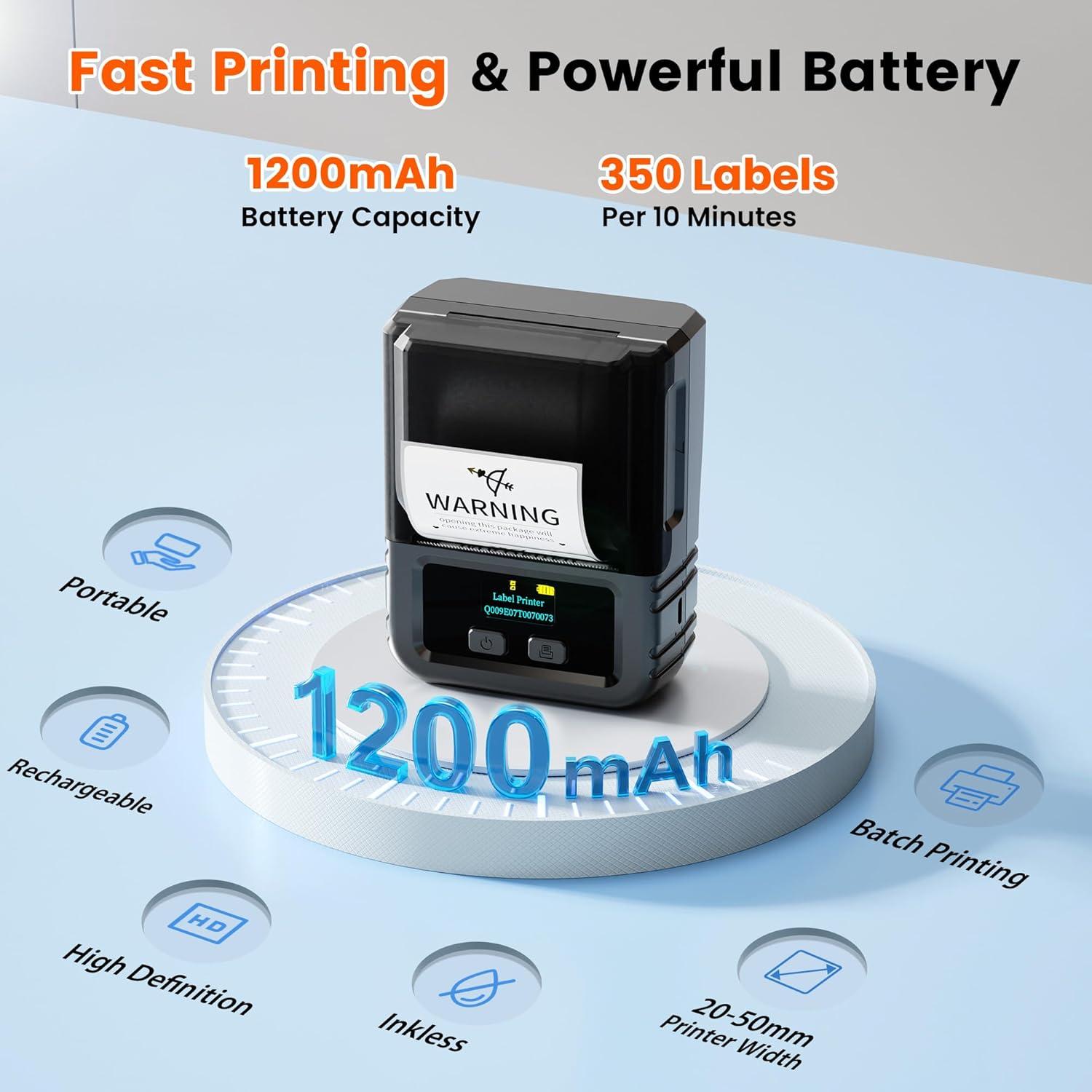 Impresora de Etiquetas Phomemo M120 Térmica Portátil 203 DPI