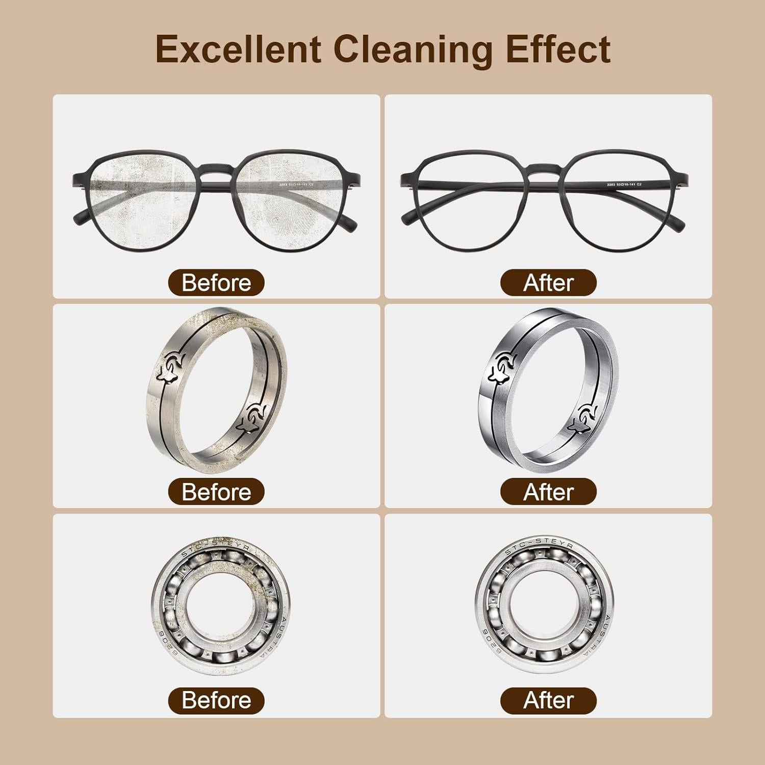 Limpiadora Ultrasónica JIEJING J-008 PLUS 900ml 60W