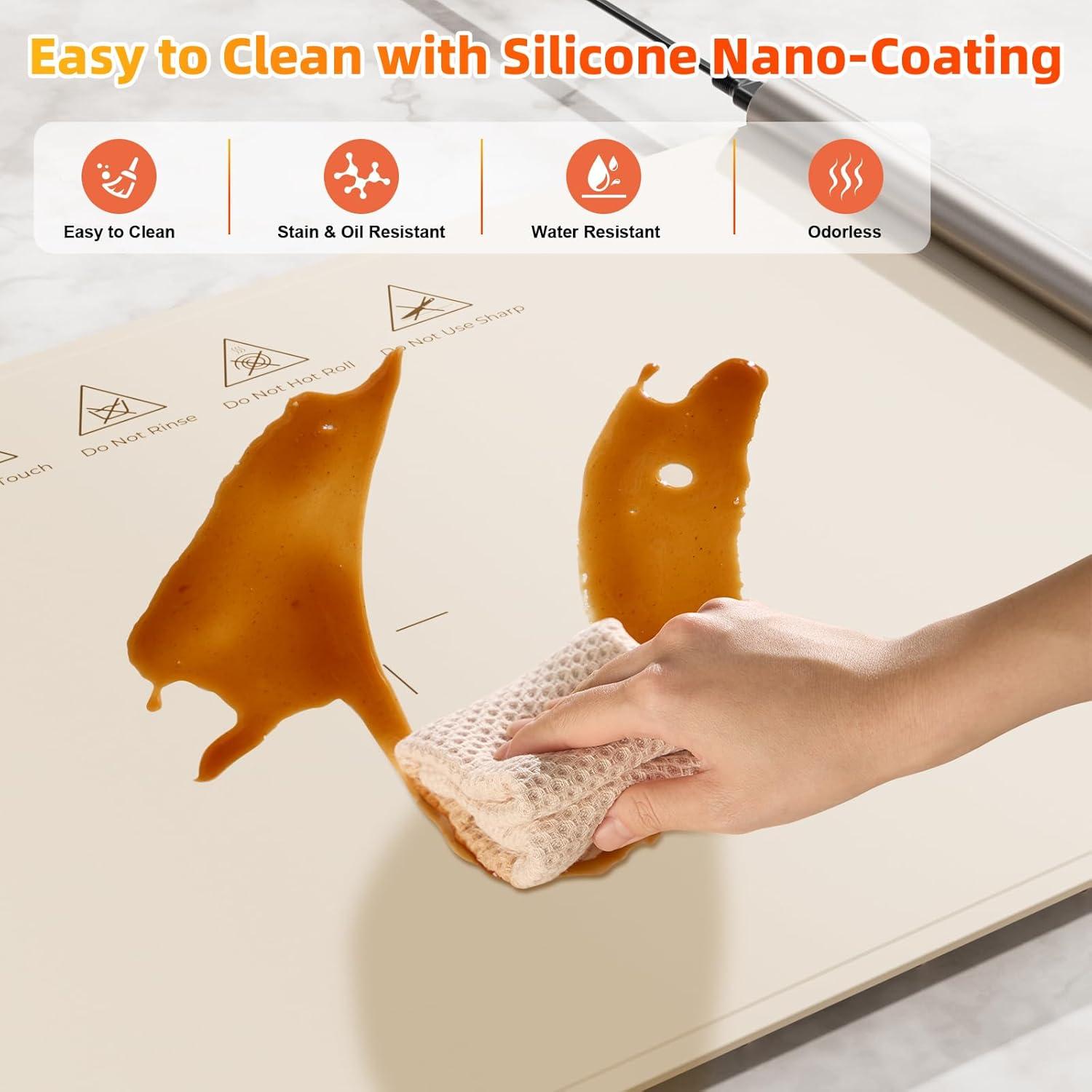 Alfombrilla Calentadora de Comida Gasbye 64.5x42.2cm Beige