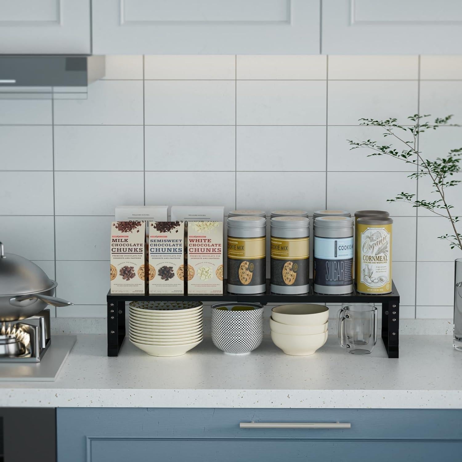 Organizador de Especias Expandible Wobmmi - Estante Ajustable para Cocina