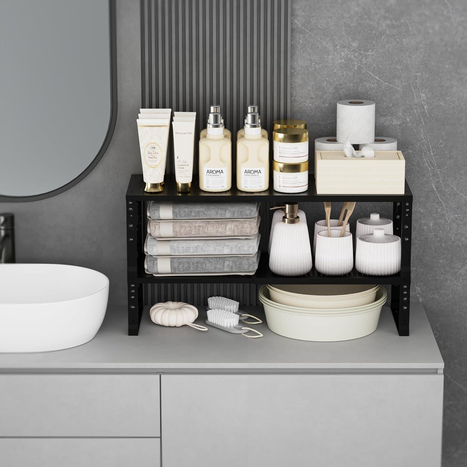 Organizador de Especias Expandible Wobmmi - Estante Ajustable para Cocina