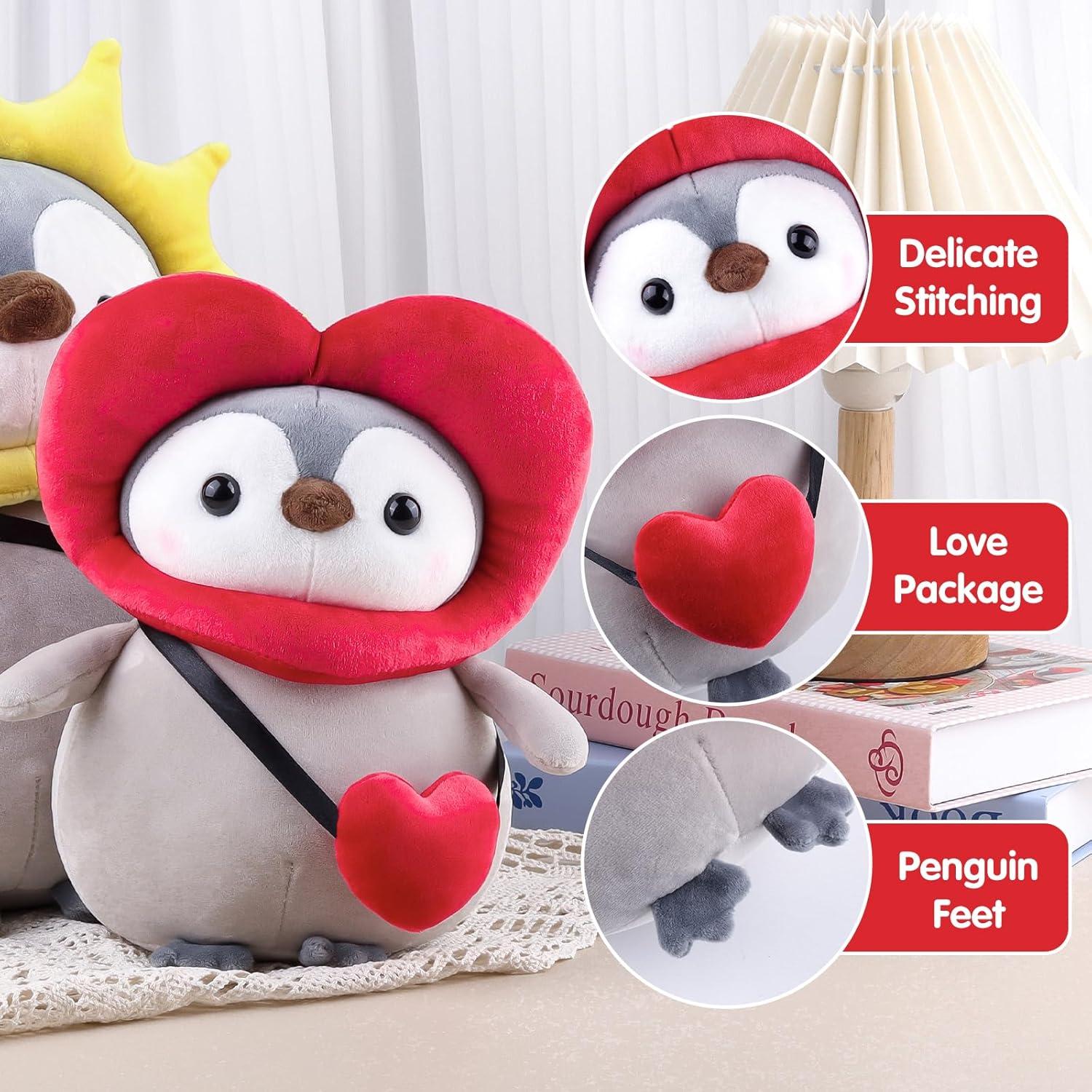 Pingüino de Peluche Anboor 25 cm Suave y Abrazable