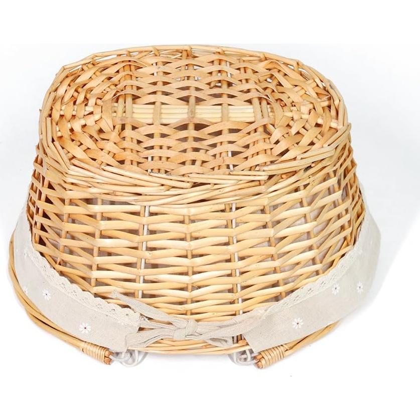 Cesta de Mimbre Natural MEIEM Grande 36.8x29x17.8 cm