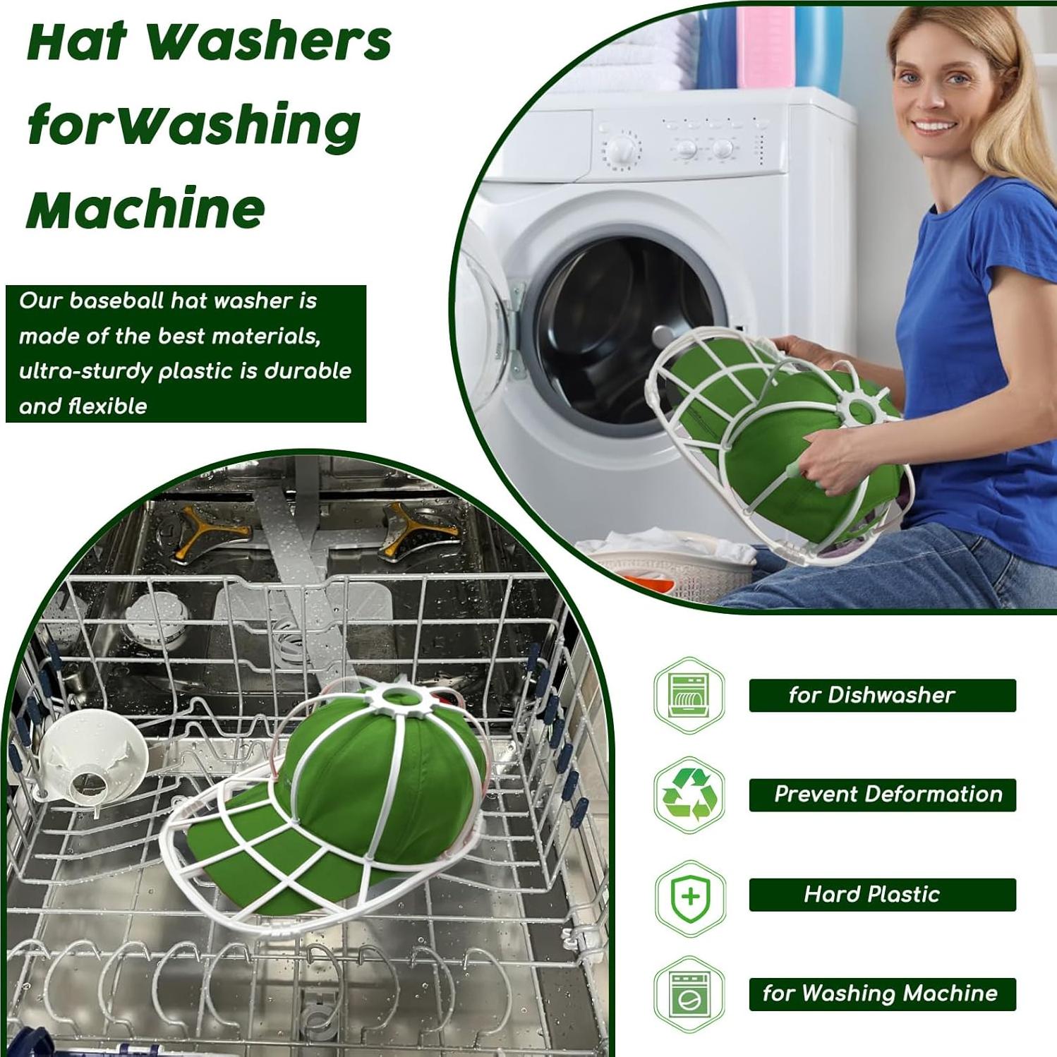 Jaula para Lavar Gorras KISYONGUS - 3 Piezas, Blanco