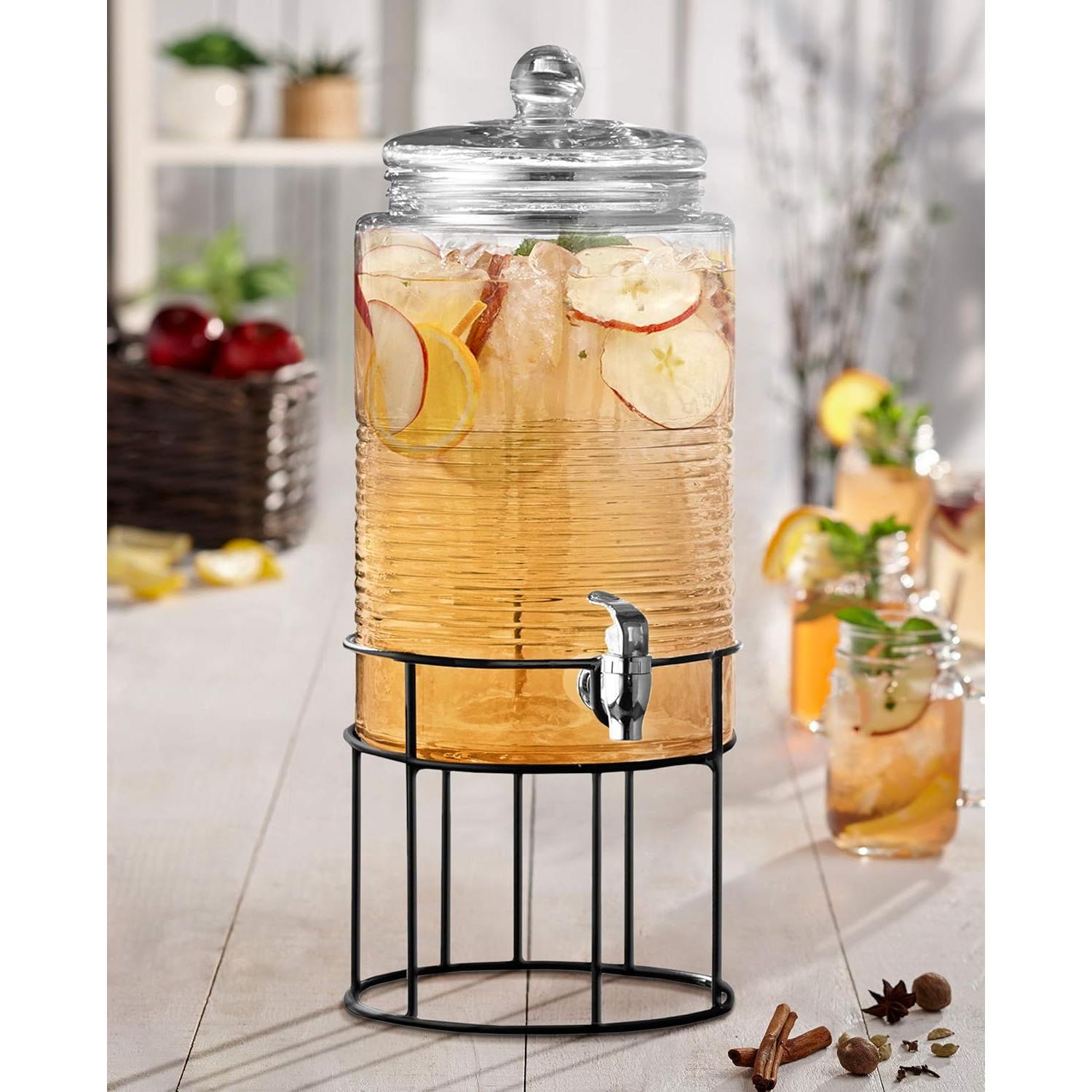 Dispensador de Bebidas Style Setter Covina 7.57L Vidrio y Metal