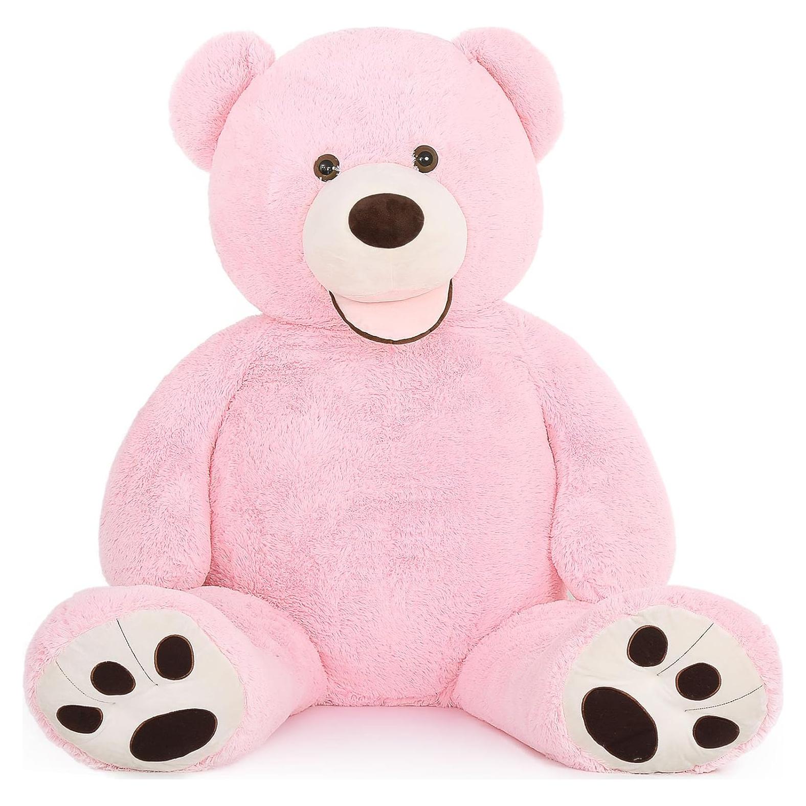 Oso de Peluche Rosa MorisMos 129 cm Suave y Grande