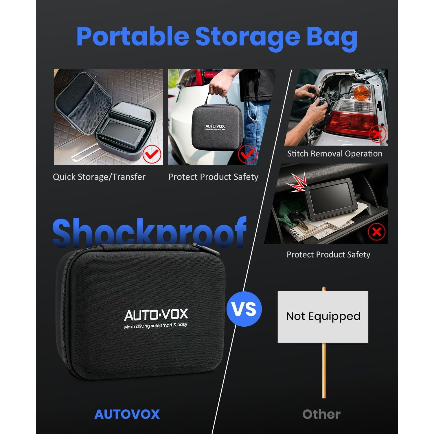 Cámara de Respaldo Inalámbrica Solar AUTO-VOX 5" 1080P