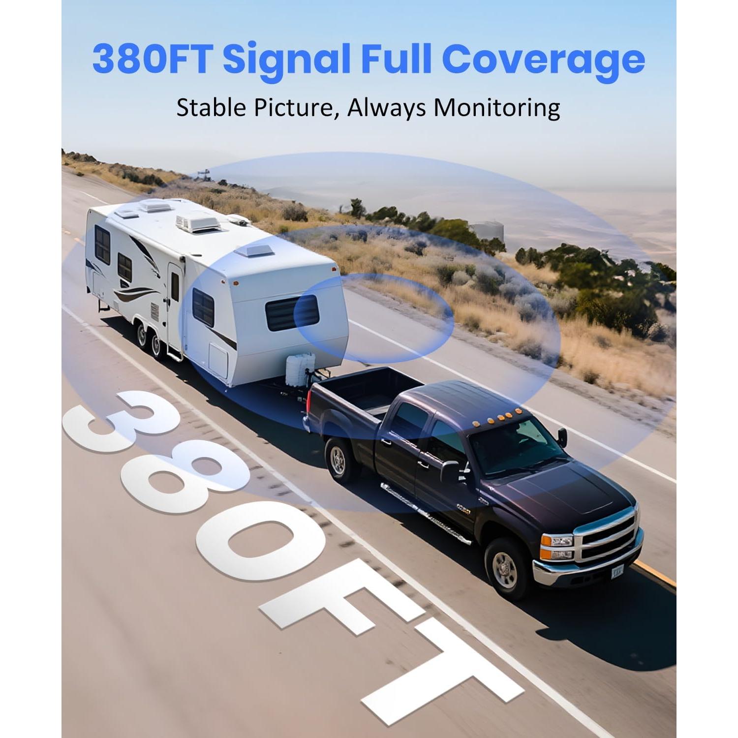 Cámara de Respaldo Inalámbrica Solar AUTO-VOX 5" 1080P