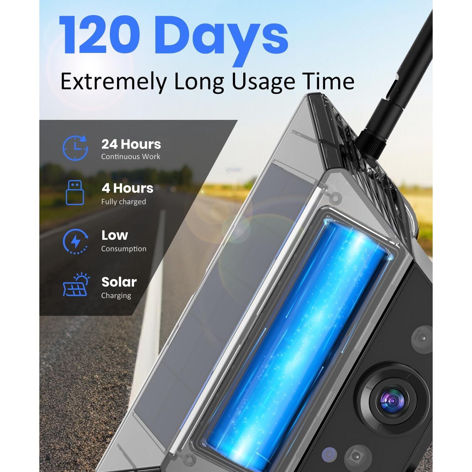 Cámara de Respaldo Inalámbrica Solar AUTO-VOX 5" 1080P