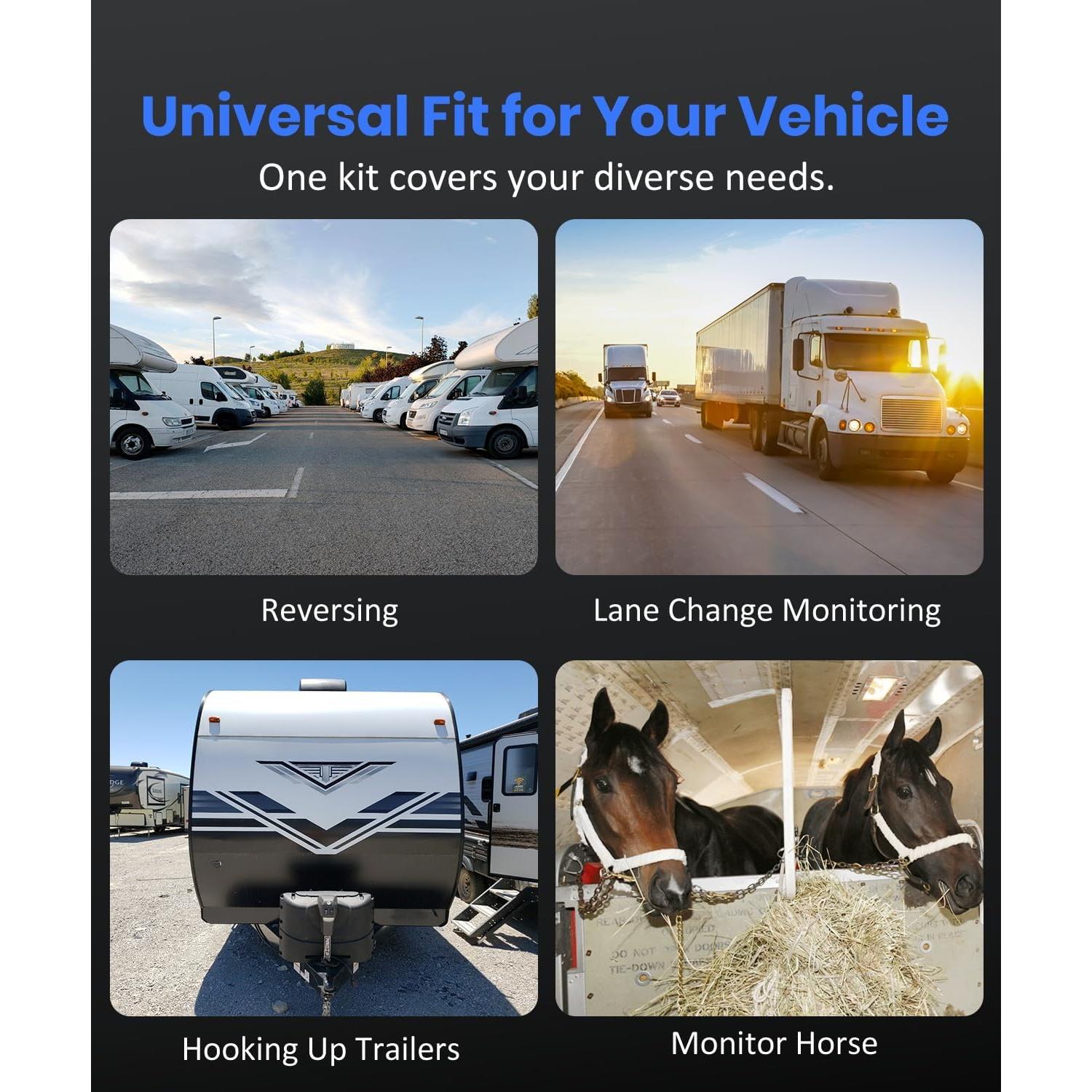 Cámara de Respaldo Inalámbrica Solar AUTO-VOX 5" 1080P