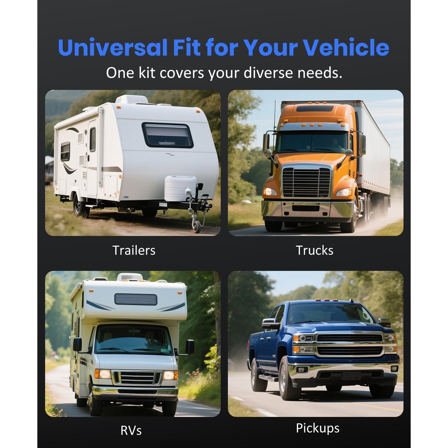 Cámara de Respaldo Inalámbrica Solar AUTO-VOX 5" 1080P