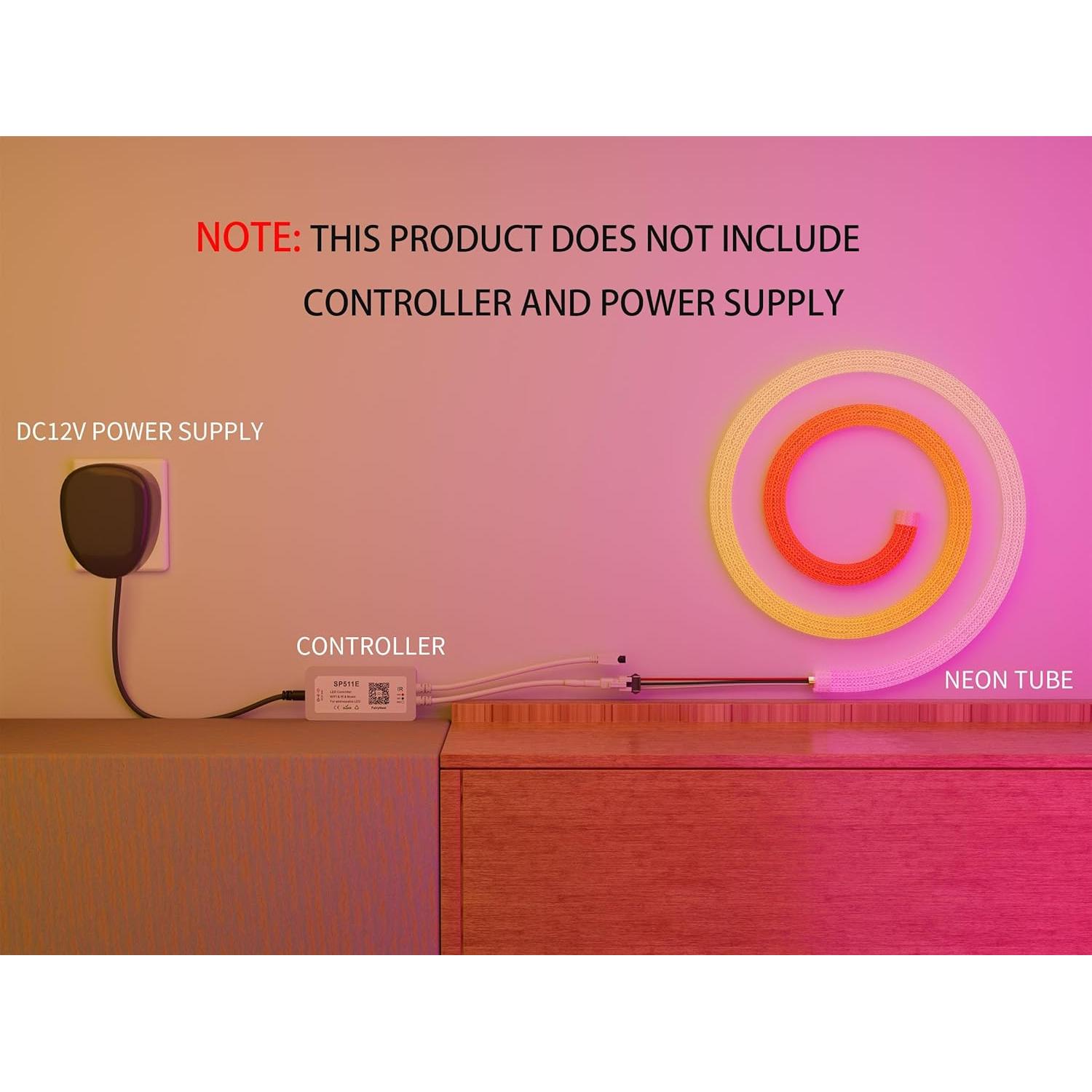 Tira LED Neon 5M Xnbada WS2811 RGB 360° IP67 para Decoración