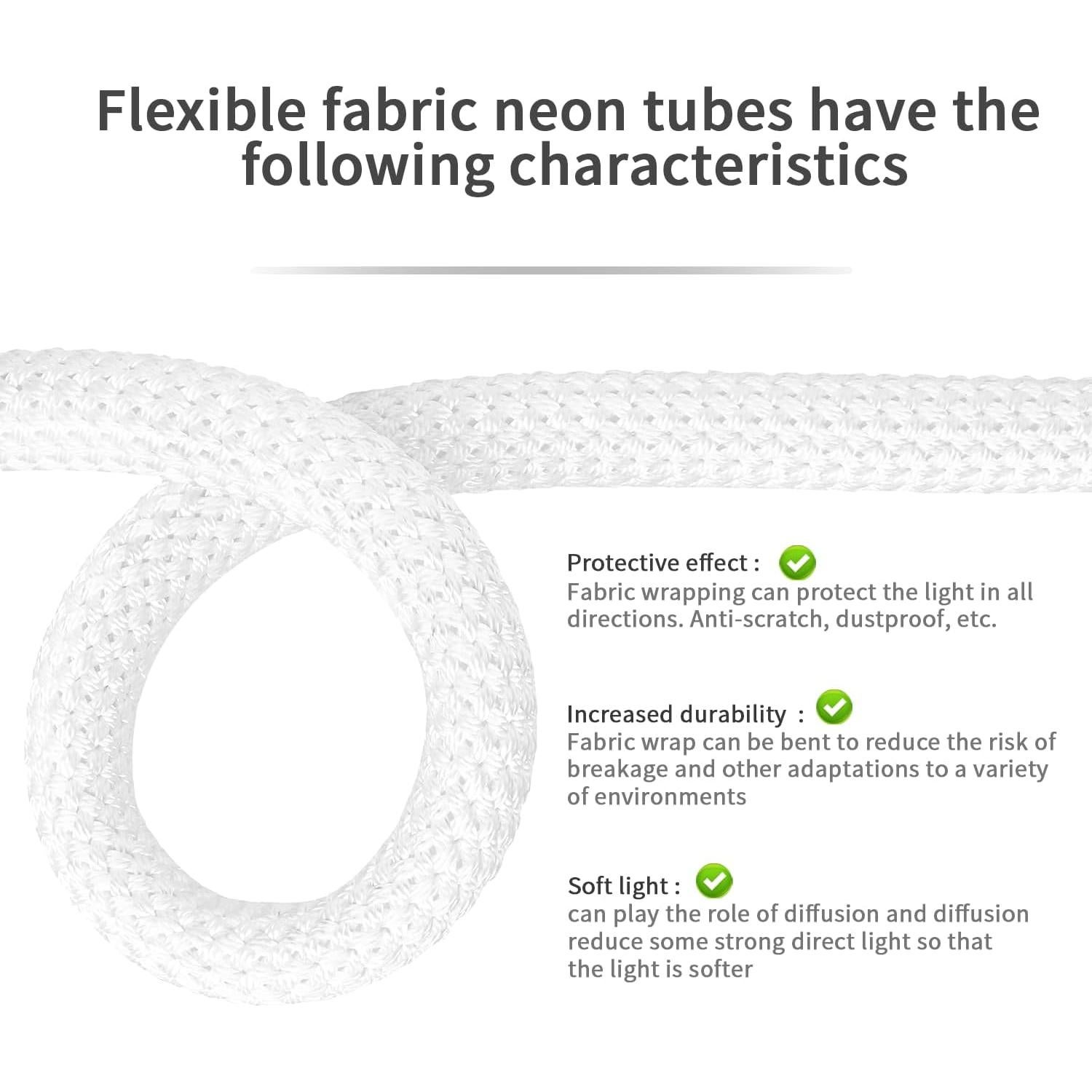 Tira LED Neon 5M Xnbada WS2811 RGB 360° IP67 para Decoración