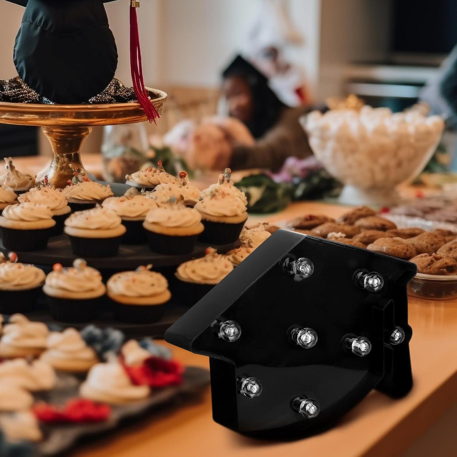 Decoración Iluminada Sombrero de Licenciatura VIHOSE 23.5x16.5cm