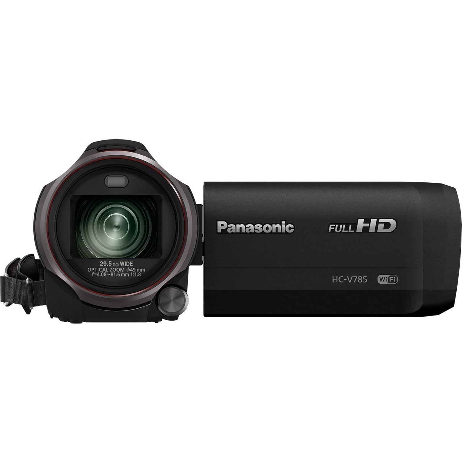 Cámara de Video Full HD Panasonic HC-V785, Zoom Óptico 20X, Sensor BSI