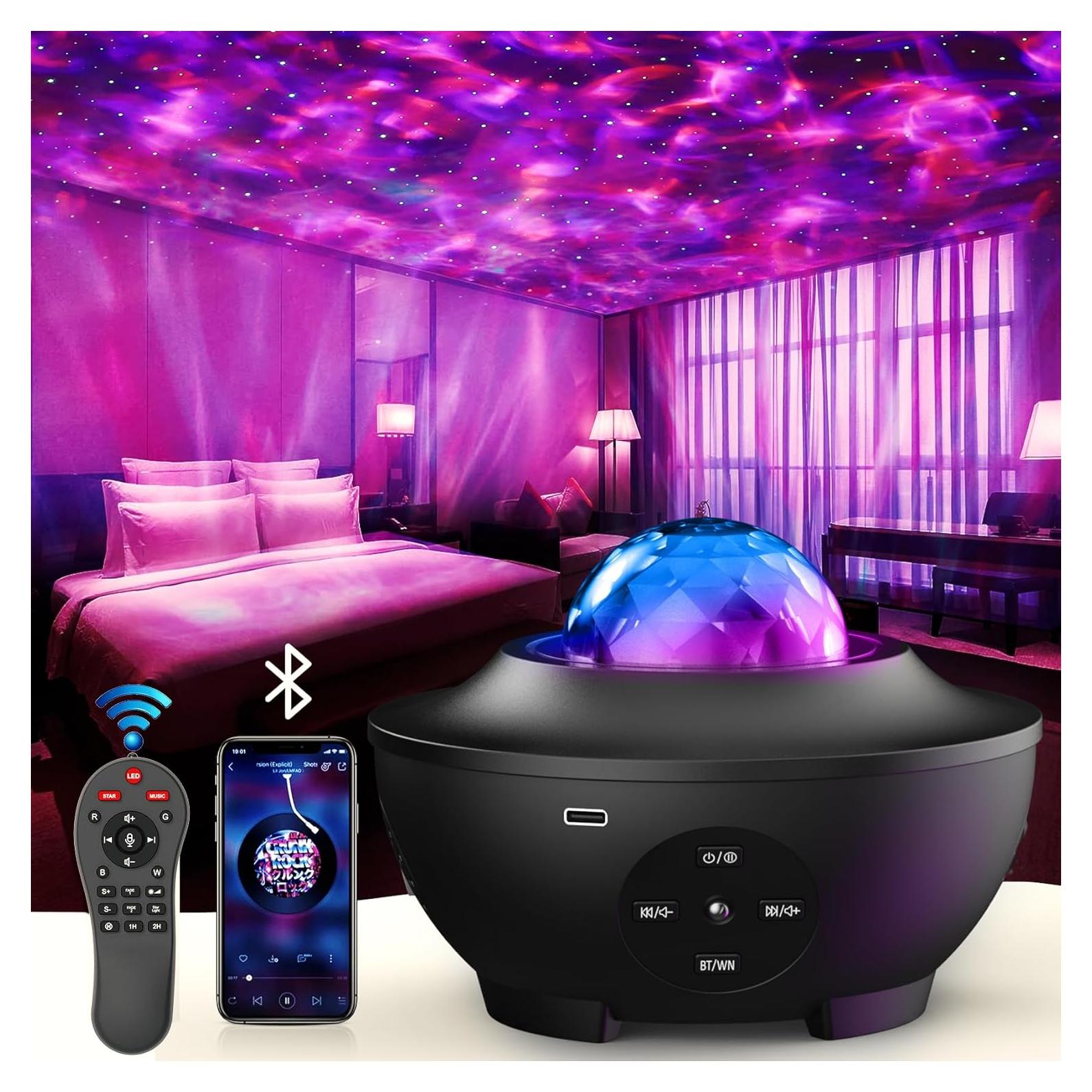 Proyector de Estrellas Sunbox BL-XK01 con Control Remoto y Sonidos