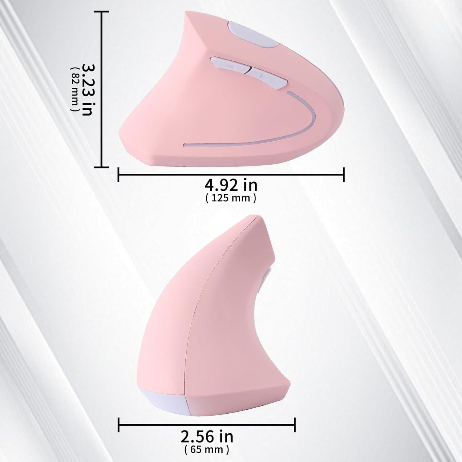 Ratón Ergonómico Inalámbrico para Zurdos Sunffice Rosa