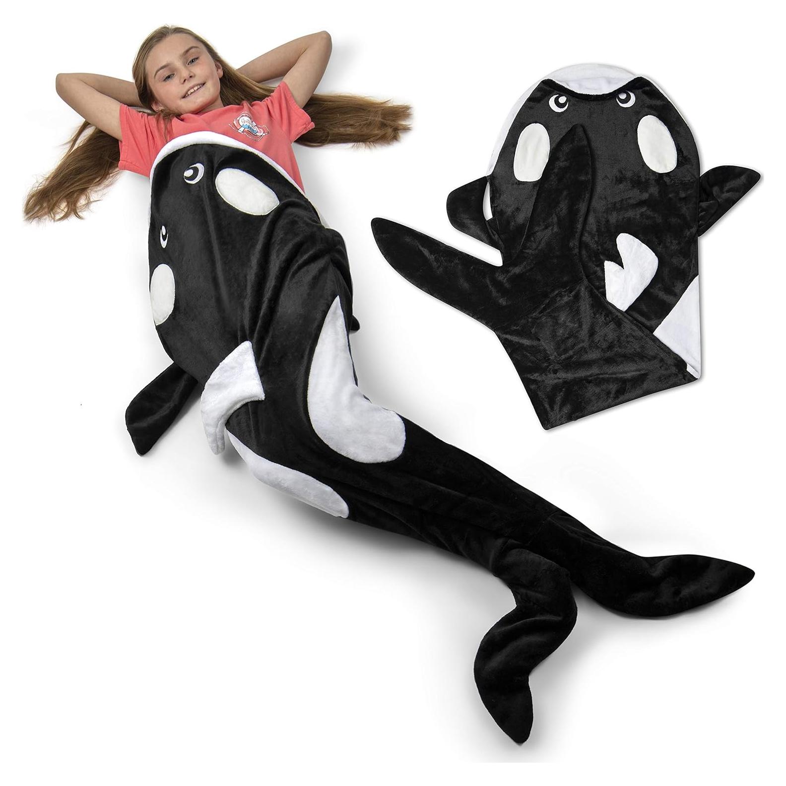 Manta de Cola de Ballena CozySnugz para Niños - Forro Polar