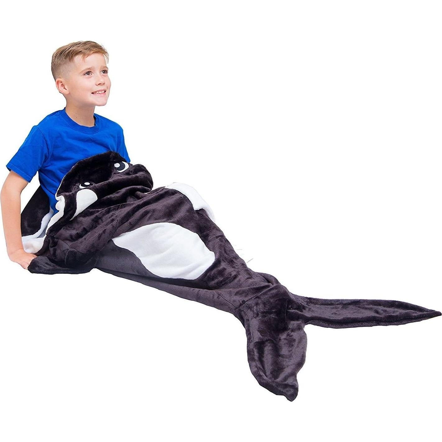 Manta de Cola de Ballena CozySnugz para Niños - Forro Polar