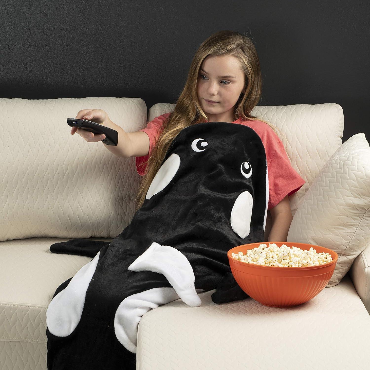 Manta de Cola de Ballena CozySnugz para Niños - Forro Polar