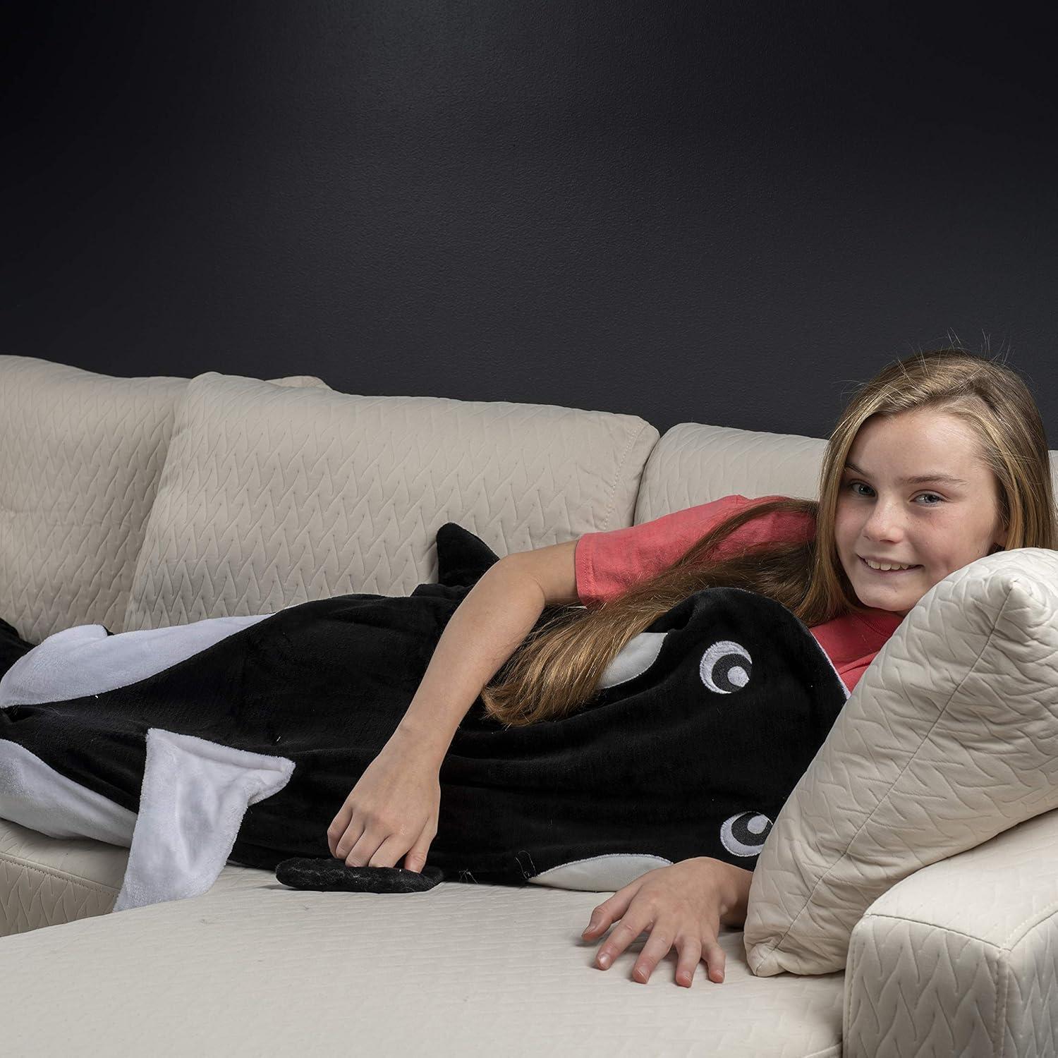 Manta de Cola de Ballena CozySnugz para Niños - Forro Polar